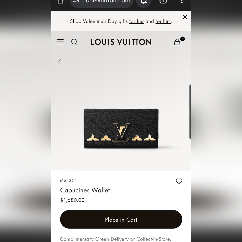 **SOLD** Authentic Pre-owned Louis Vuitton Capucines Flap Wallet - Picture 15 of 16
